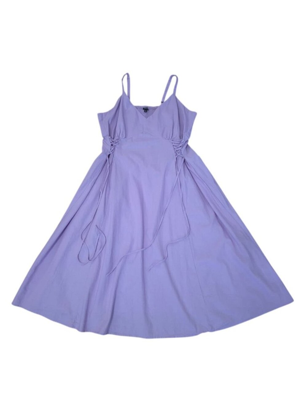 Torrid Lavender Smocked Maxi Dress Adjustable shoulder Straps Side Tie Plus Size